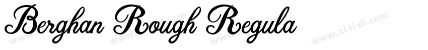 Berghan Rough Regula字体转换